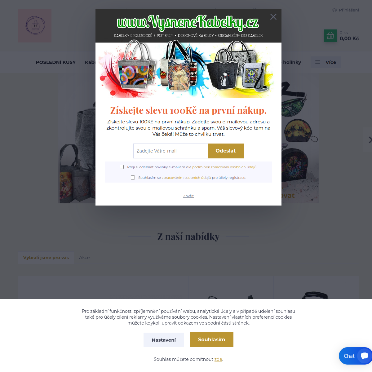 Vysněné Kabelky.cz website