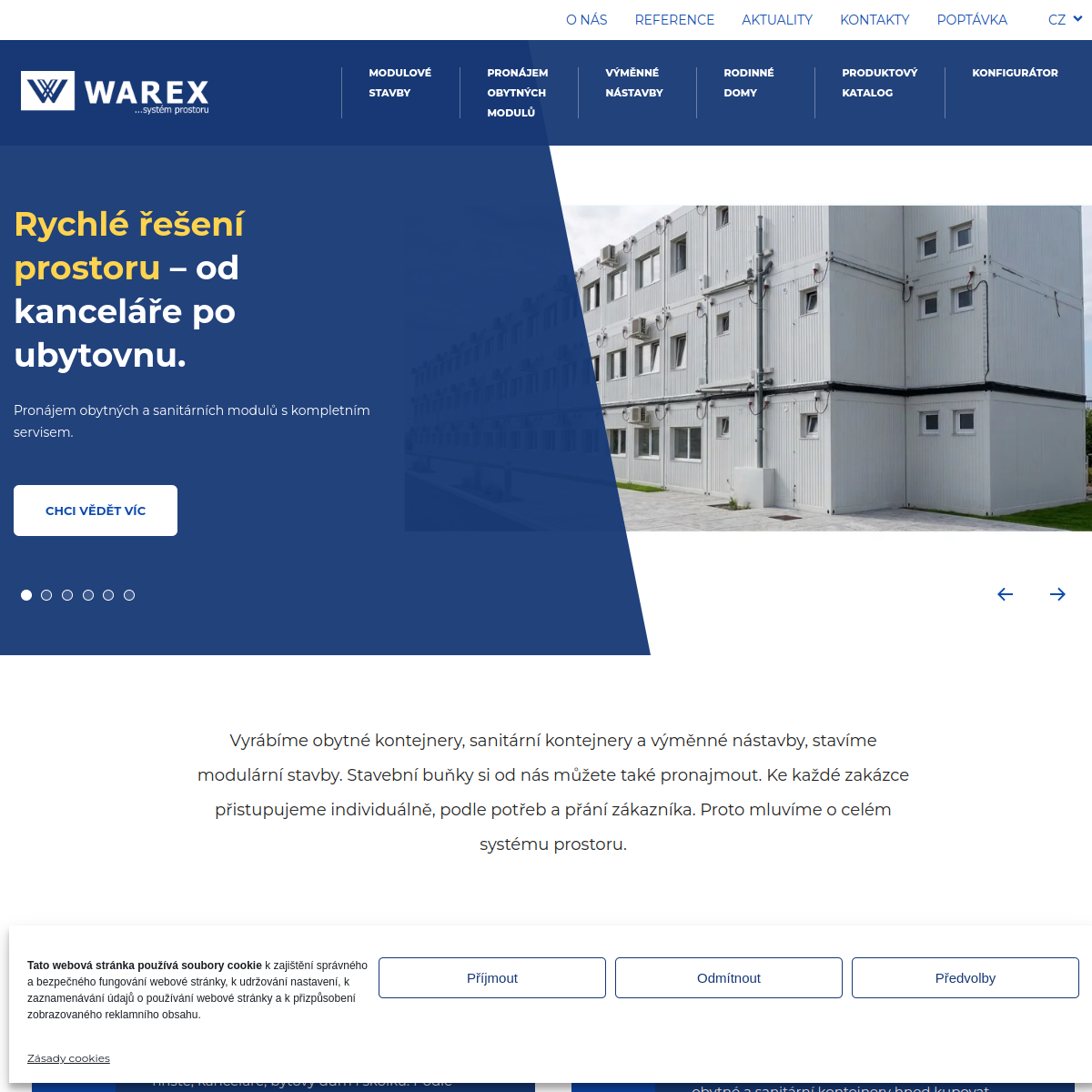 WAREX, spol. s r.o. website