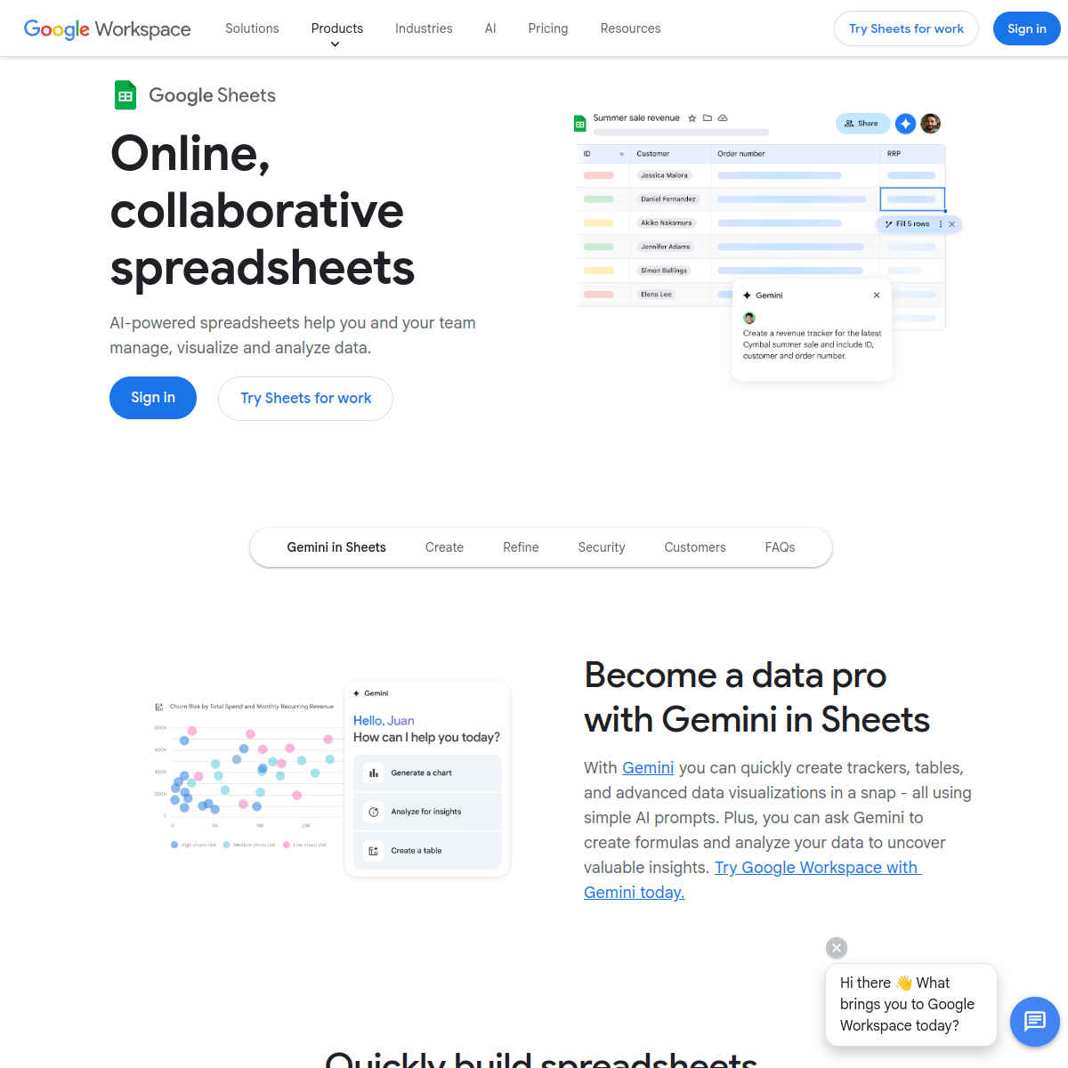 Google Sheets AI screenshot 2