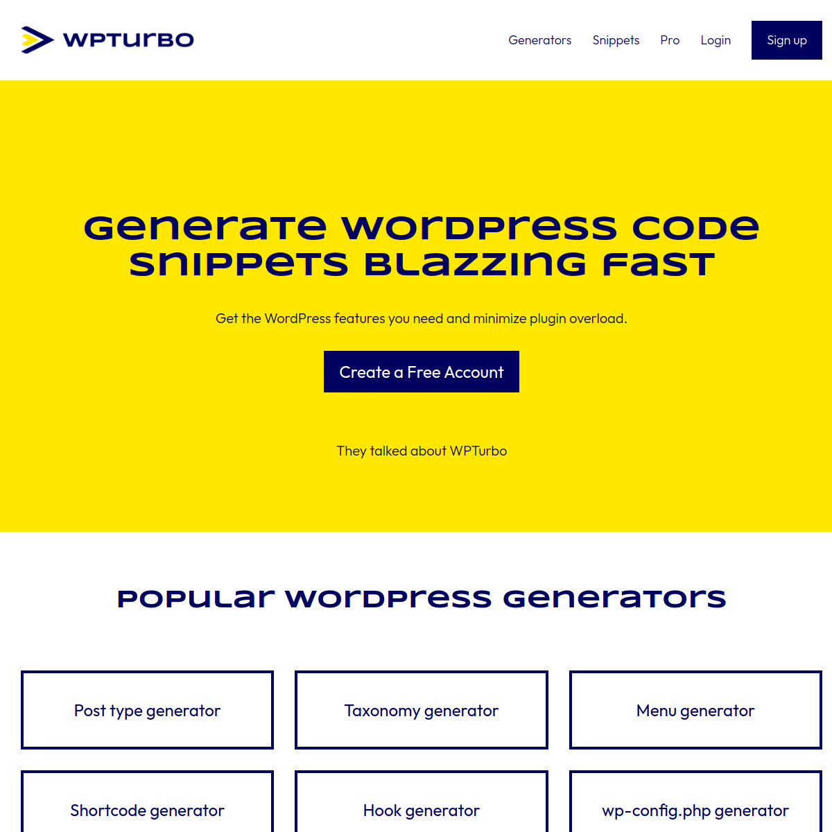 WPTurbo screenshot 2