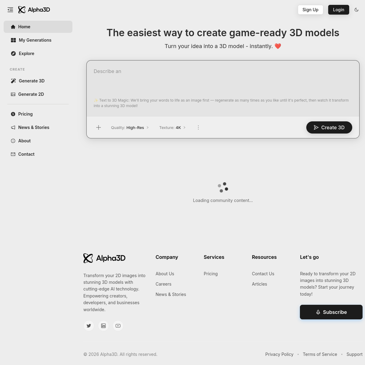 Alpha3D screenshot 1