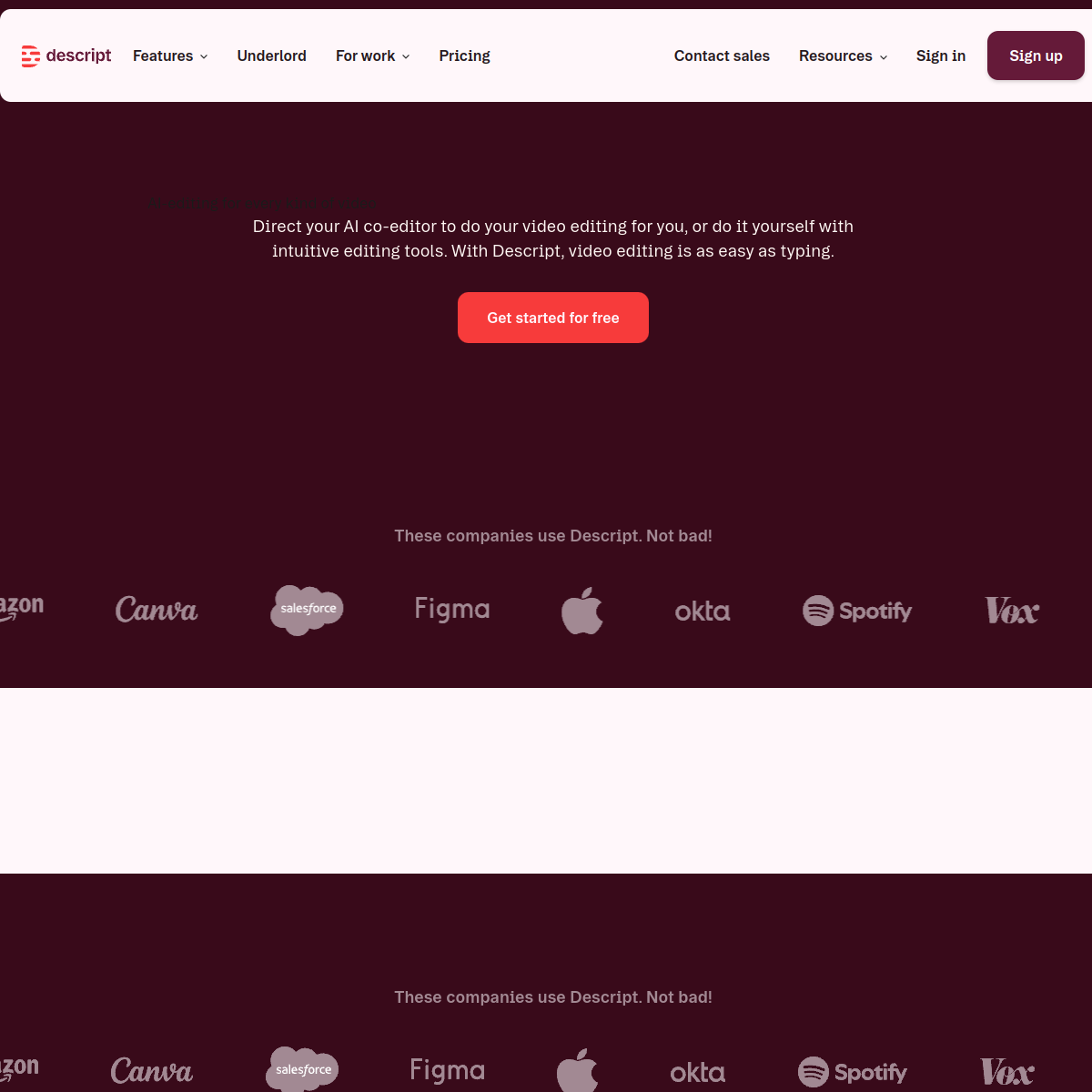 Descript screenshot 2