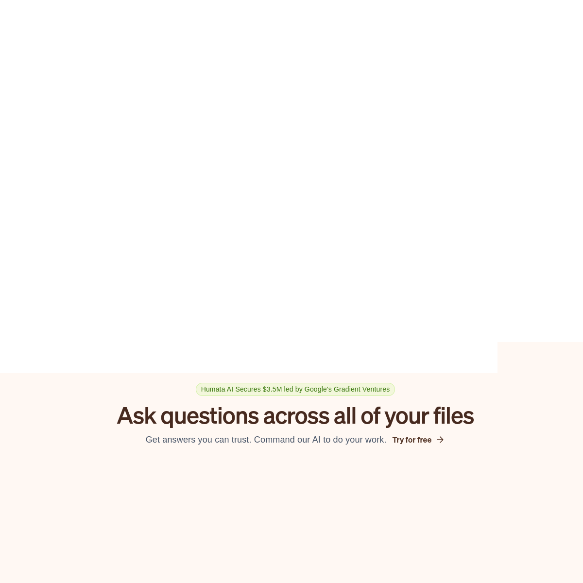 Humata AI screenshot 2