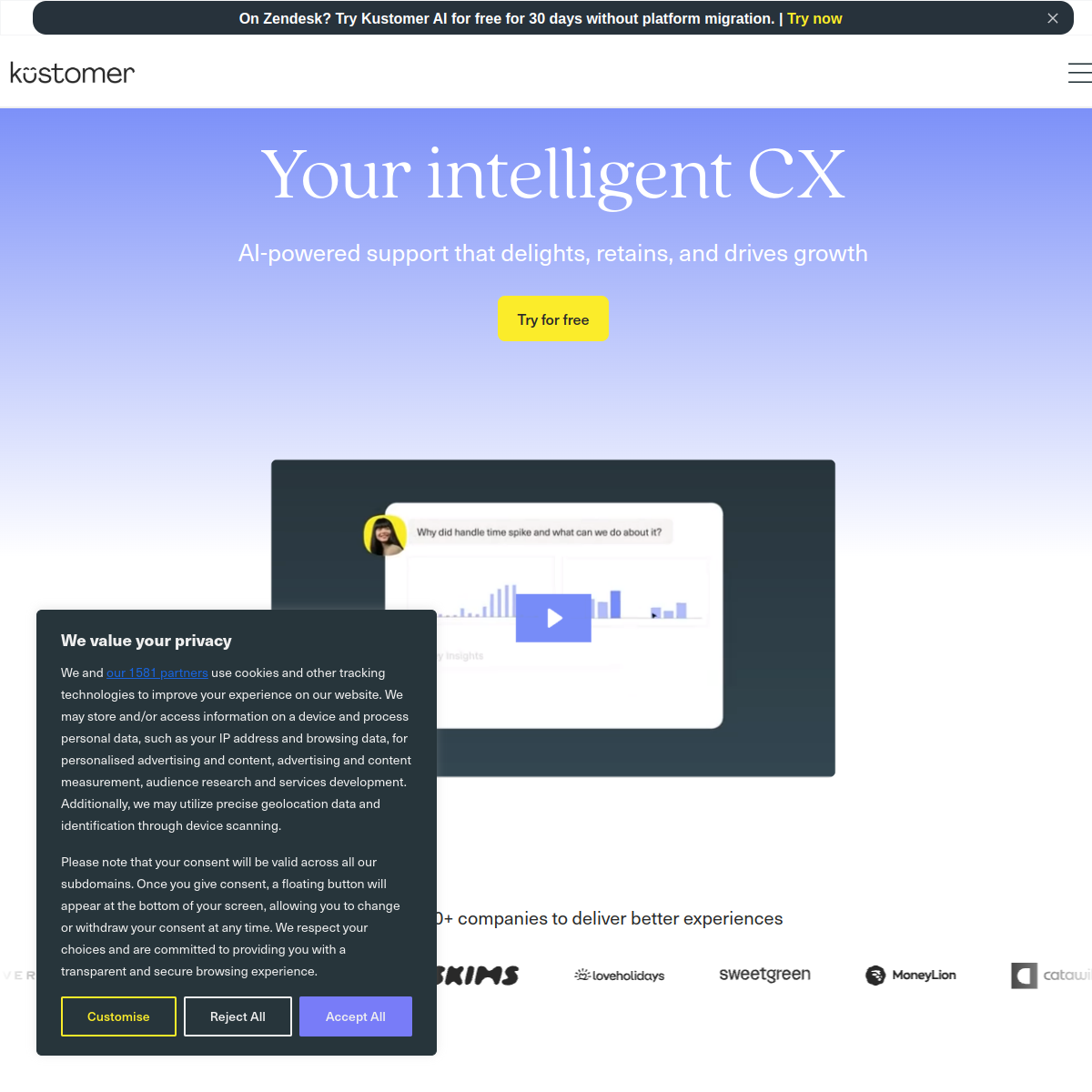 Kustomer screenshot 2