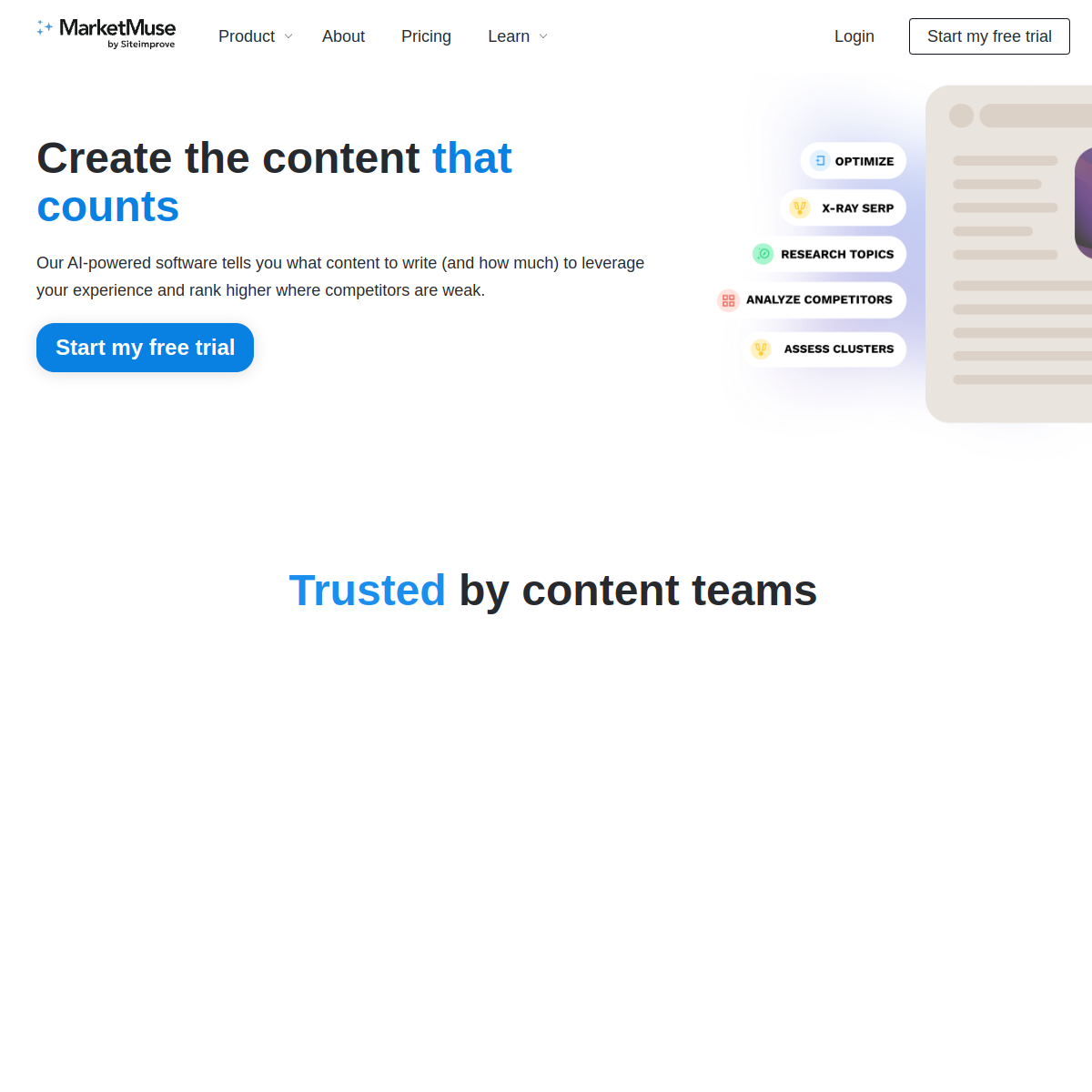 MarketMuse screenshot 2