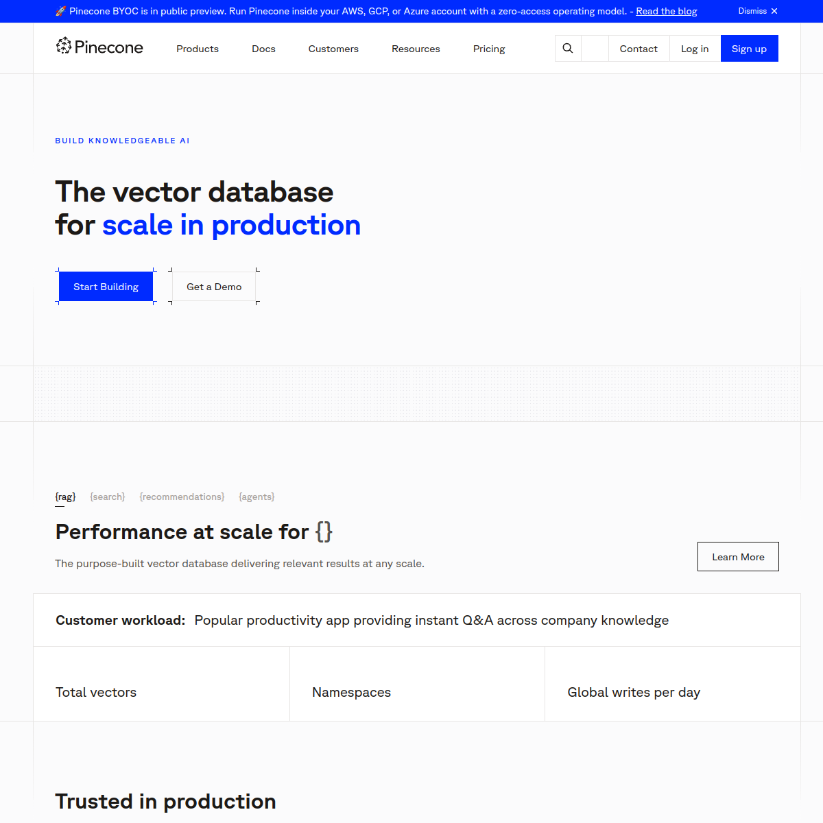 Pinecone screenshot 2