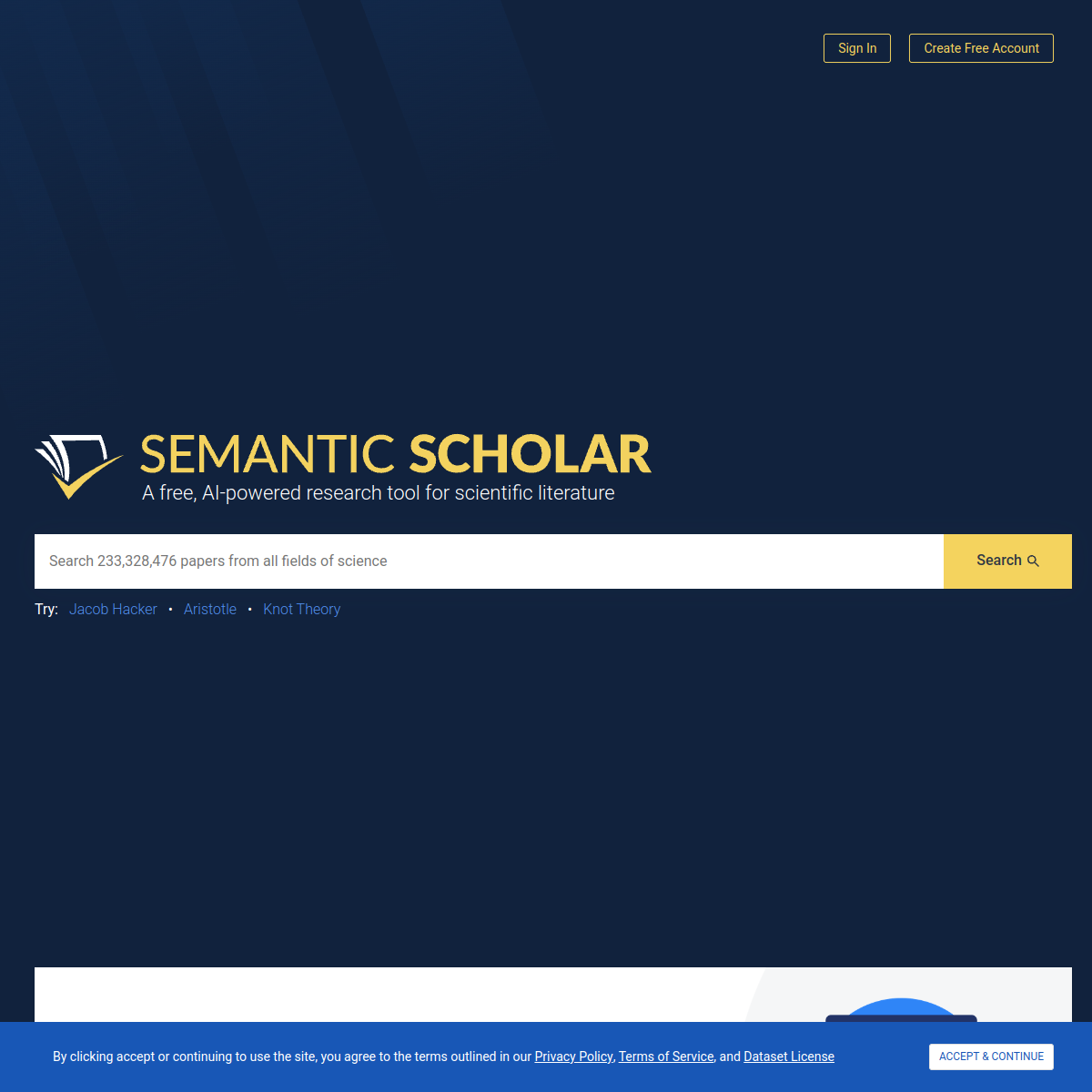 Semantic Scholar screenshot 2