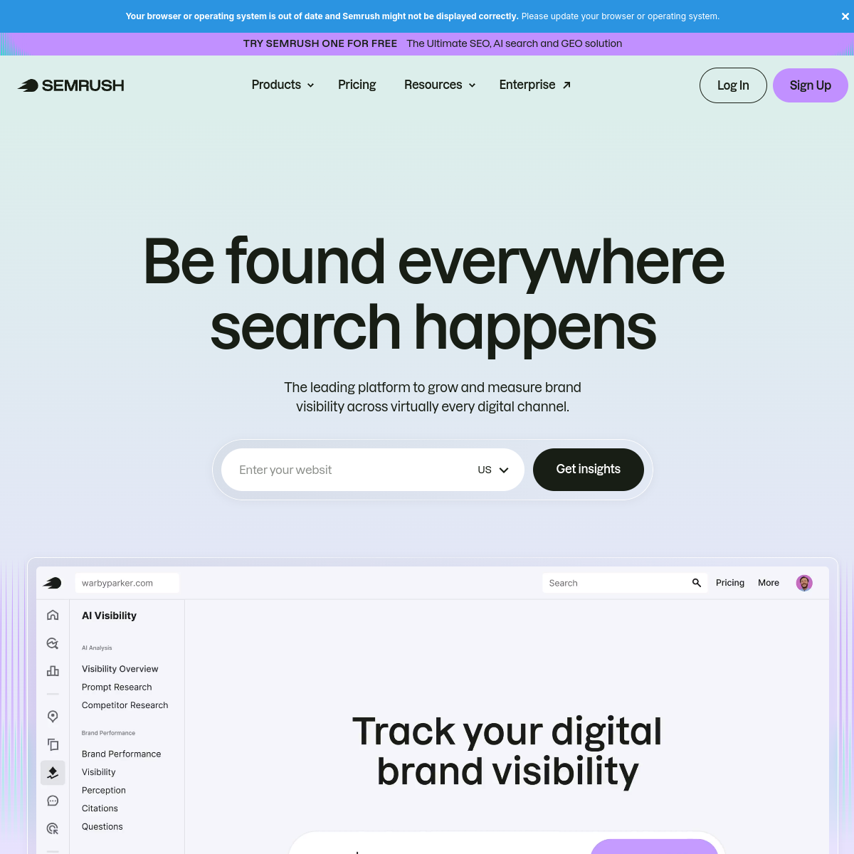 Semrush screenshot 2