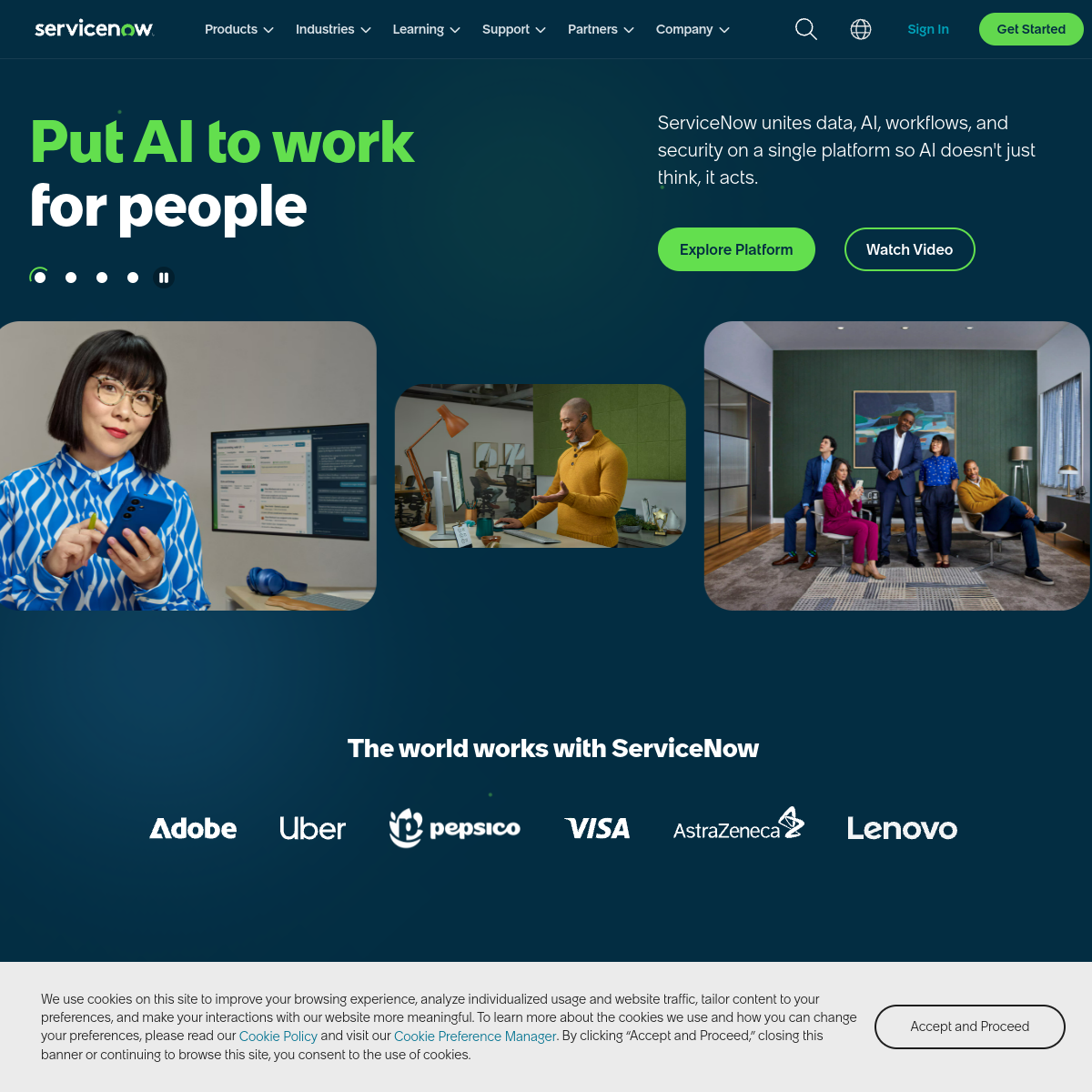 ServiceNow screenshot 1