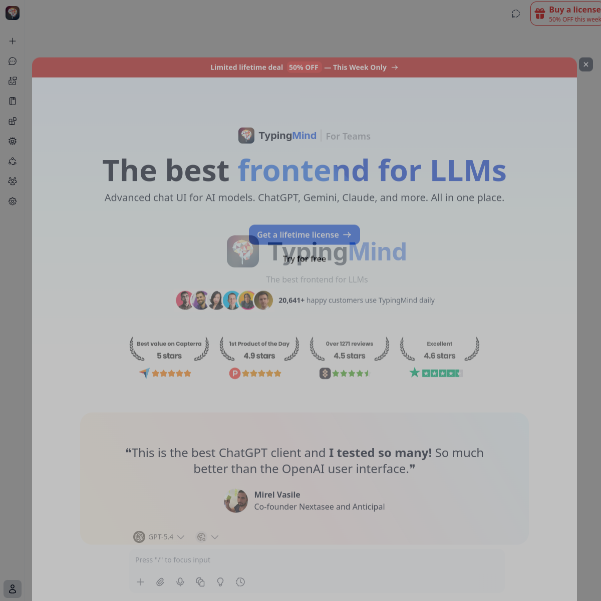 TypingMind screenshot 1