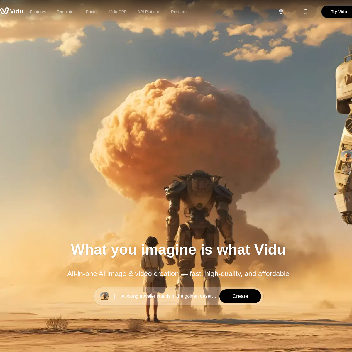 Vidu AI screenshot 1