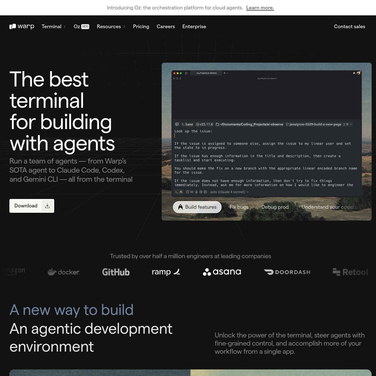 Warp AI screenshot 2