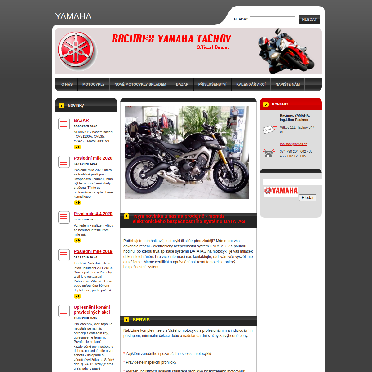 Racimex YAMAHA website