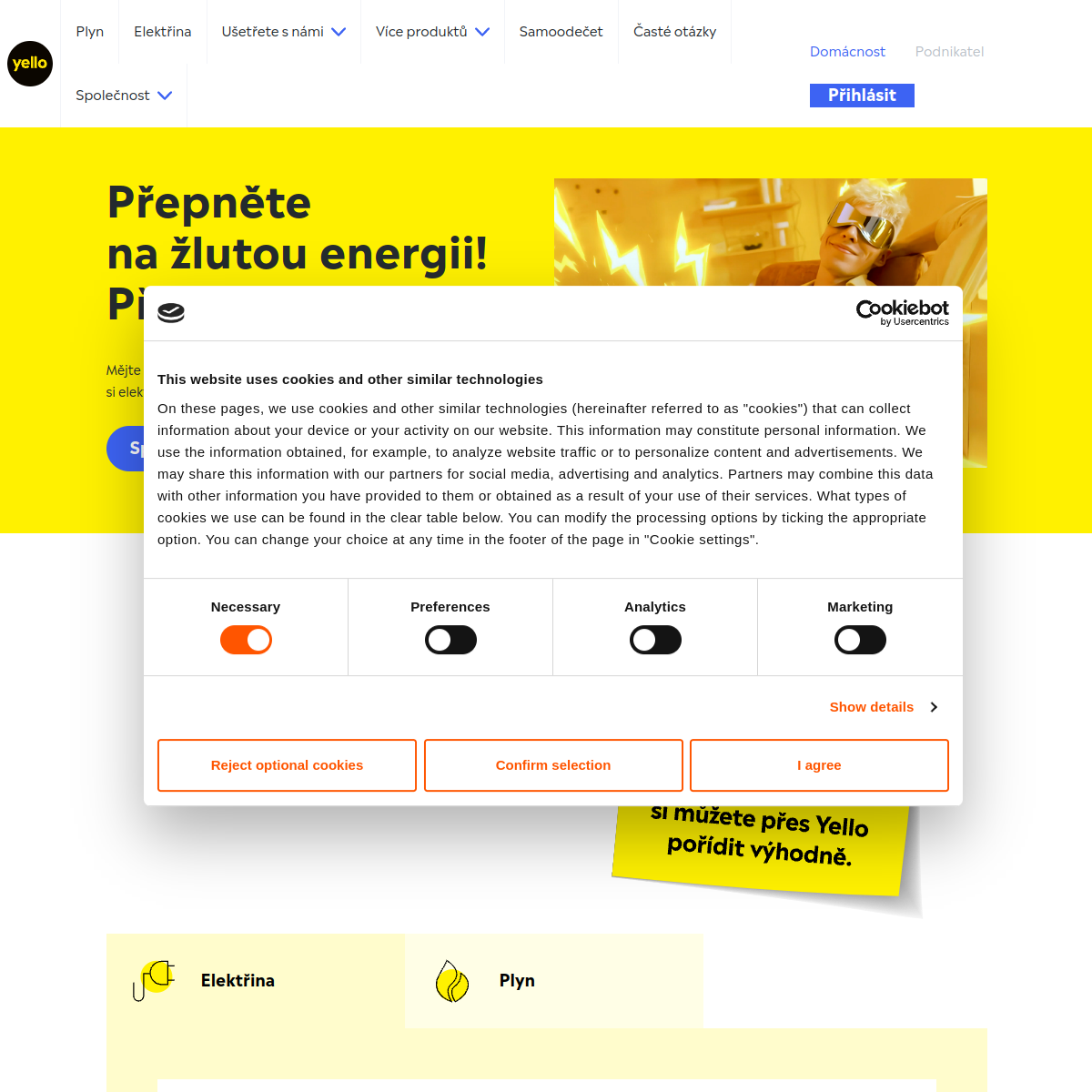Yello website