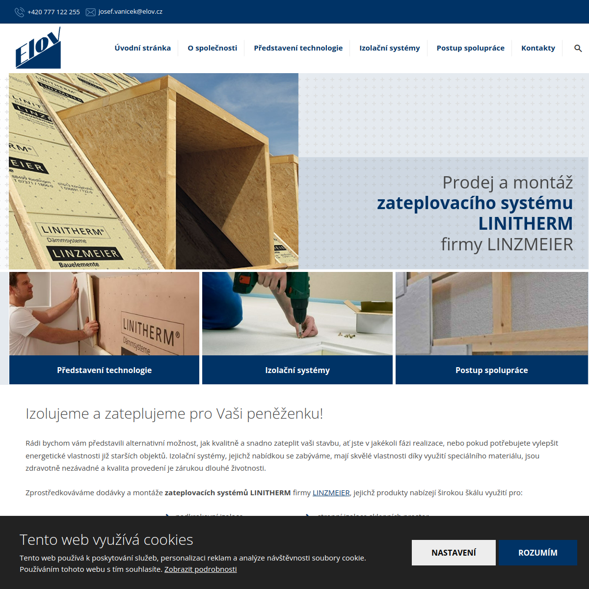 Josef Vaníček - Zateplování domů website