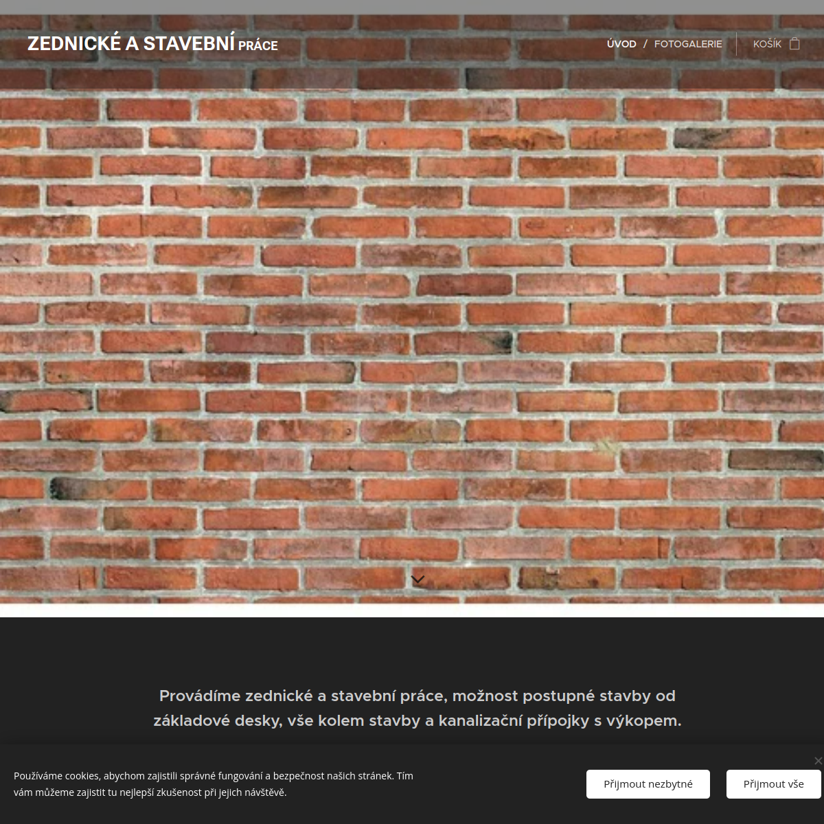 Robert Staněk-zednické práce website
