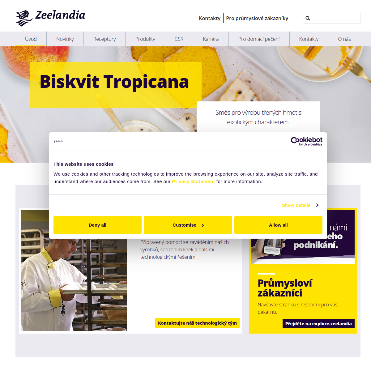 Zeelandia, spol. s r.o. website