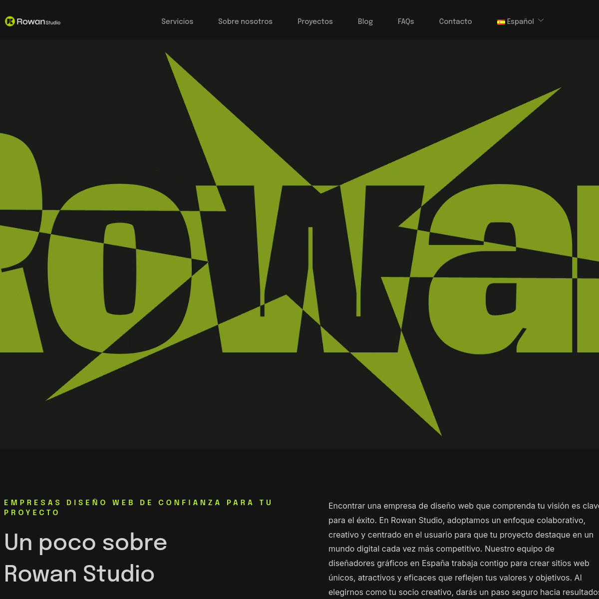 Captura actual de rowanstudio.es