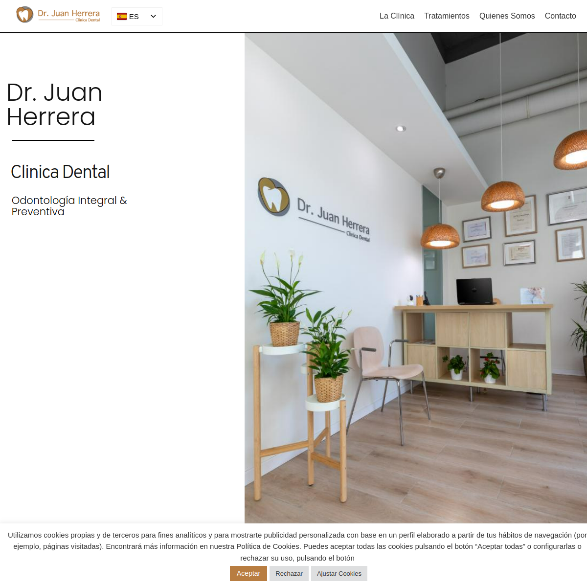 Dentista JH desktop view - Dental clinic website