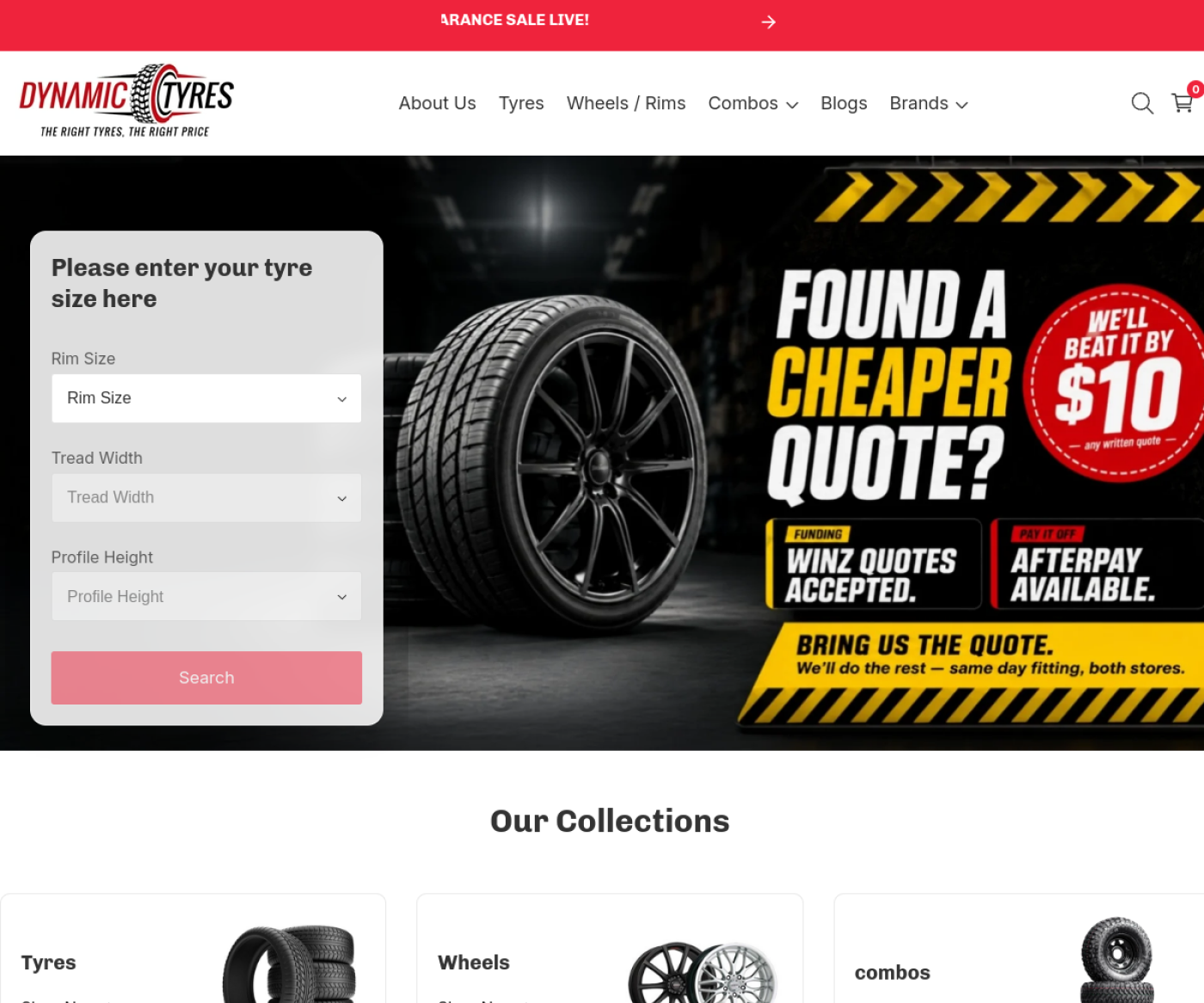 Dynamic Tyres website