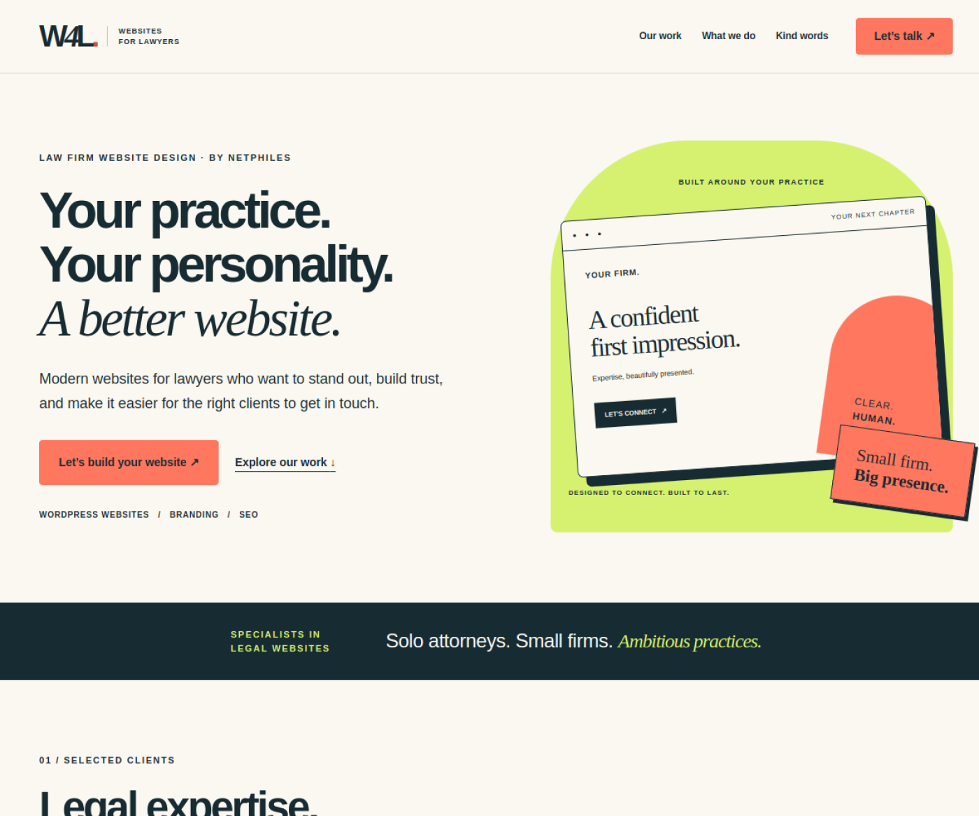 Websites for Lawyers redesign preview