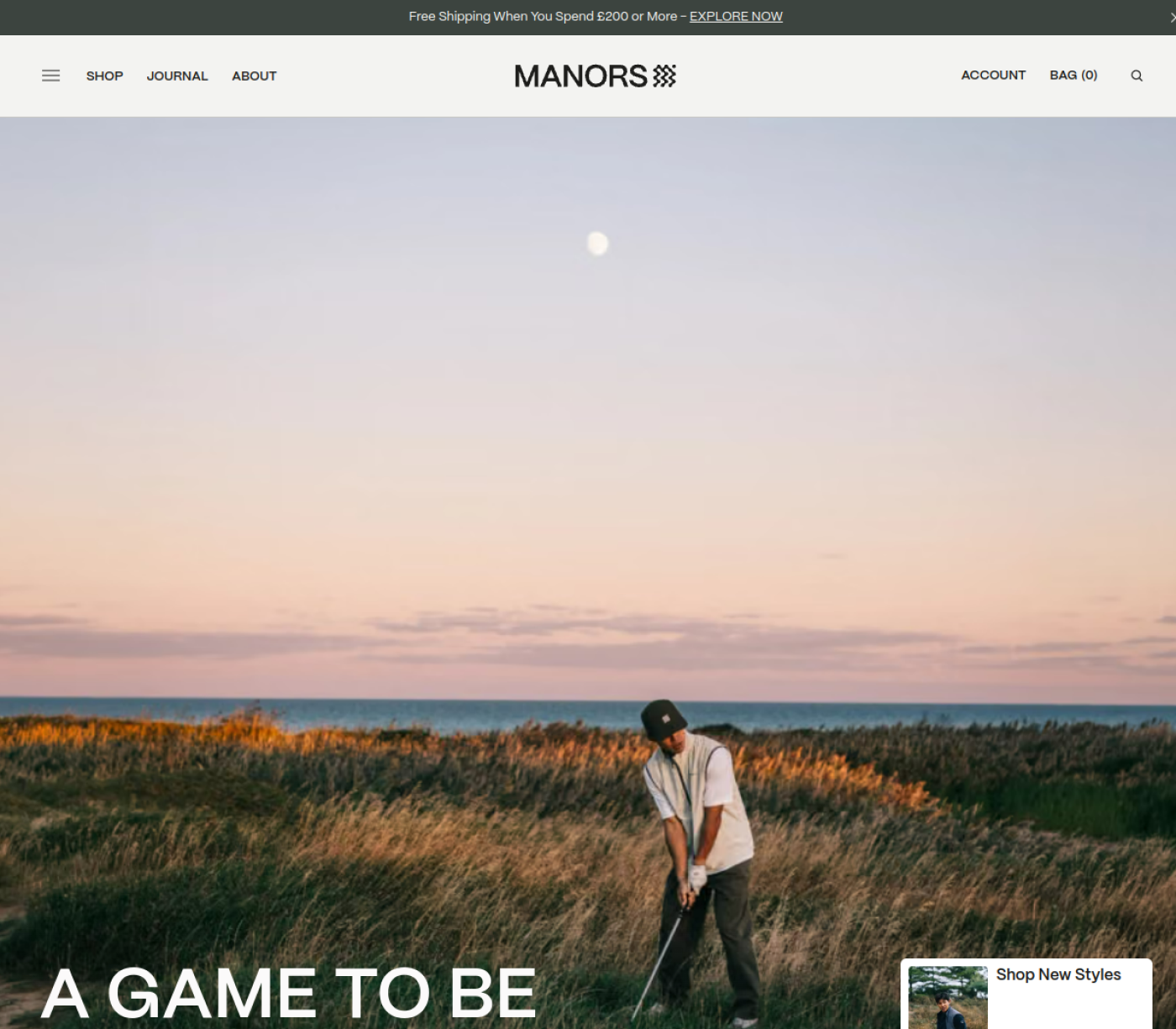 Manors Golf store