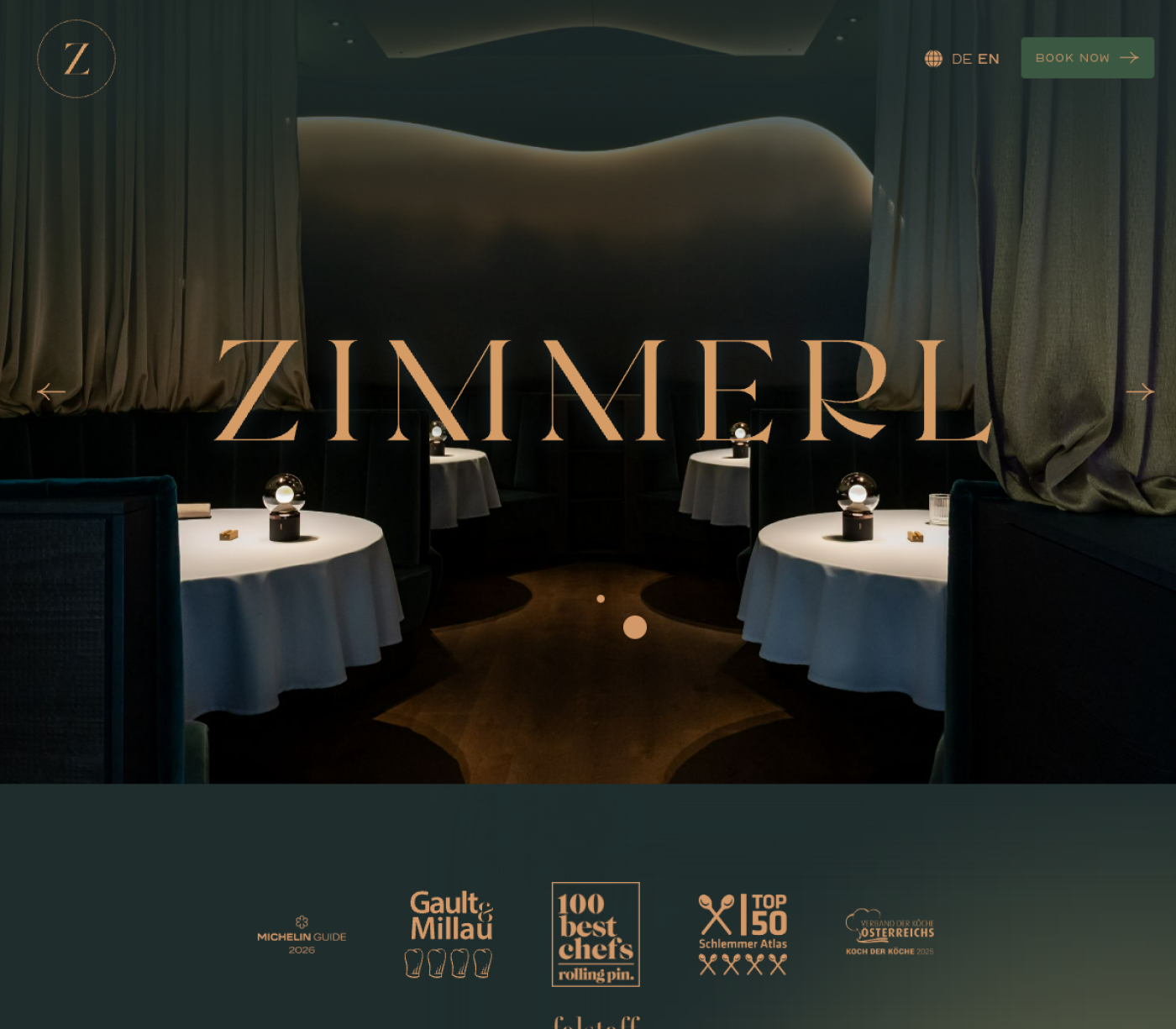 Restaurant Zimmerl website