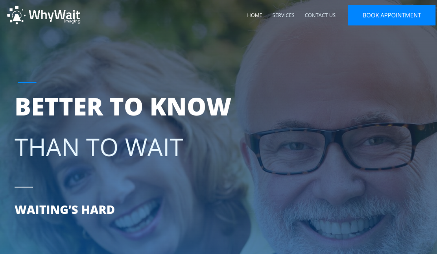 Why Wait Imaging homepage