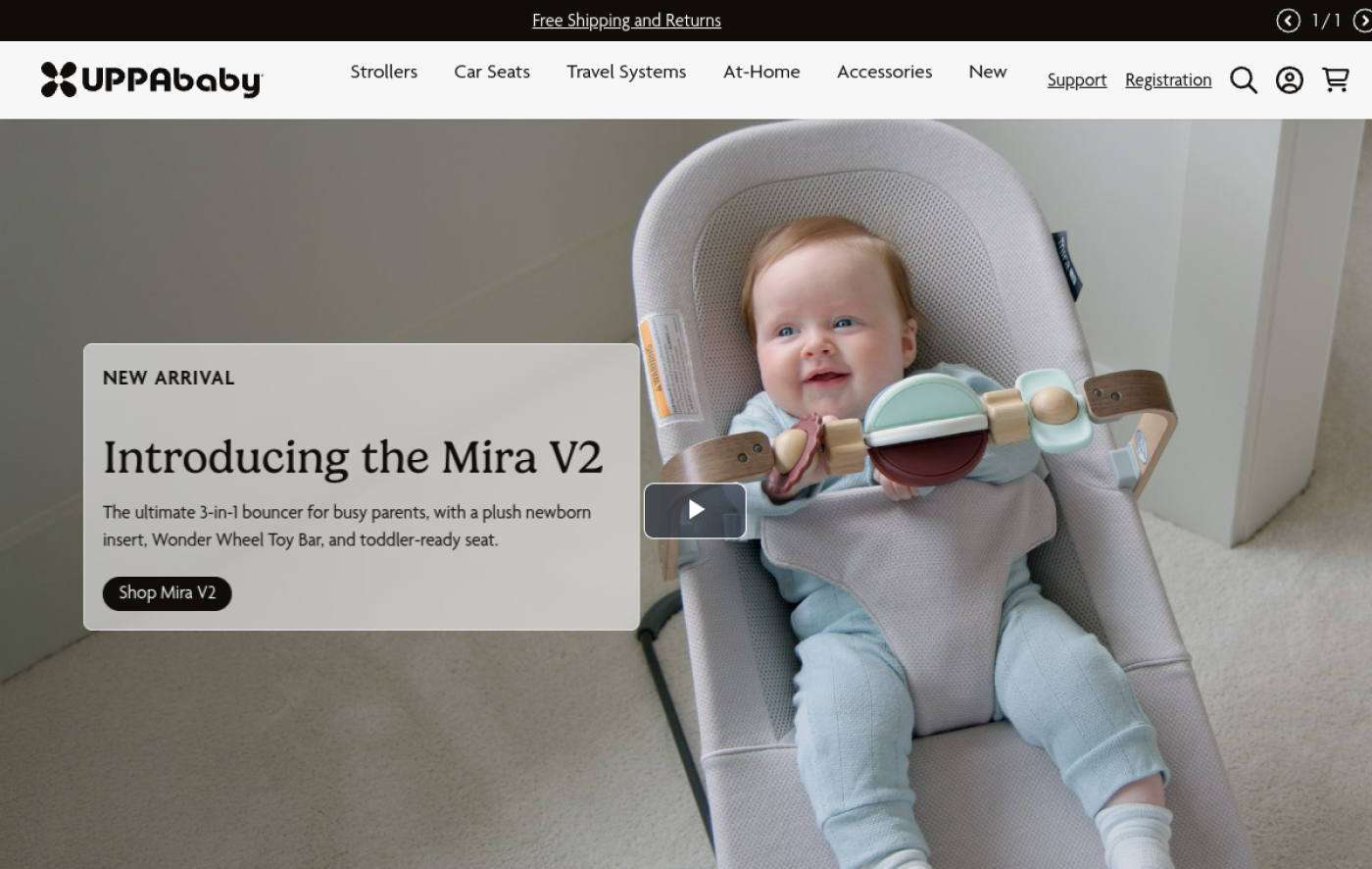 UPPAbaby storefront preview
