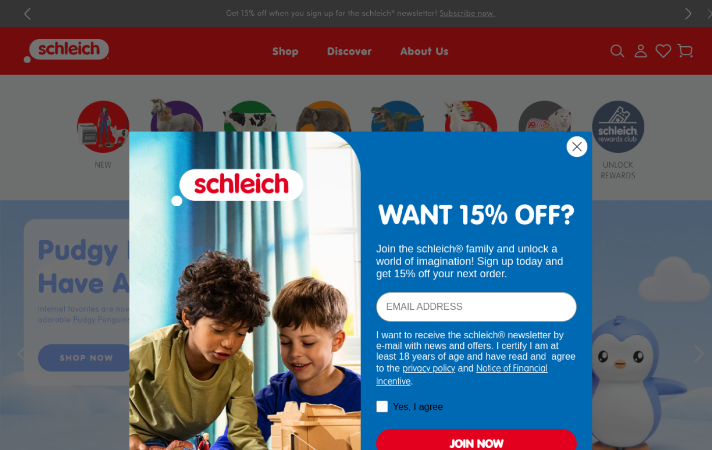 Schleich storefront preview