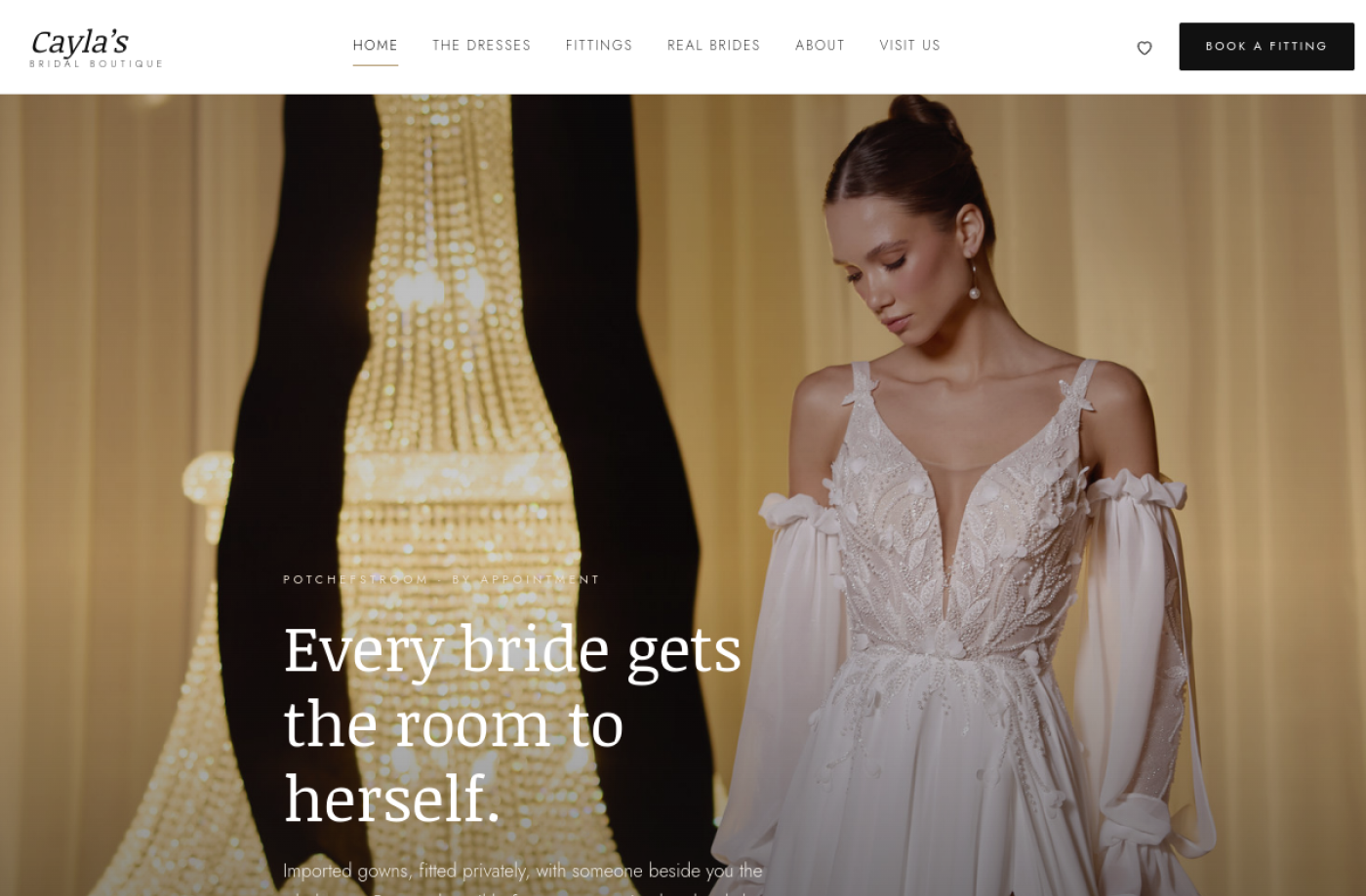 A client website built by Vytal, shown as a search result