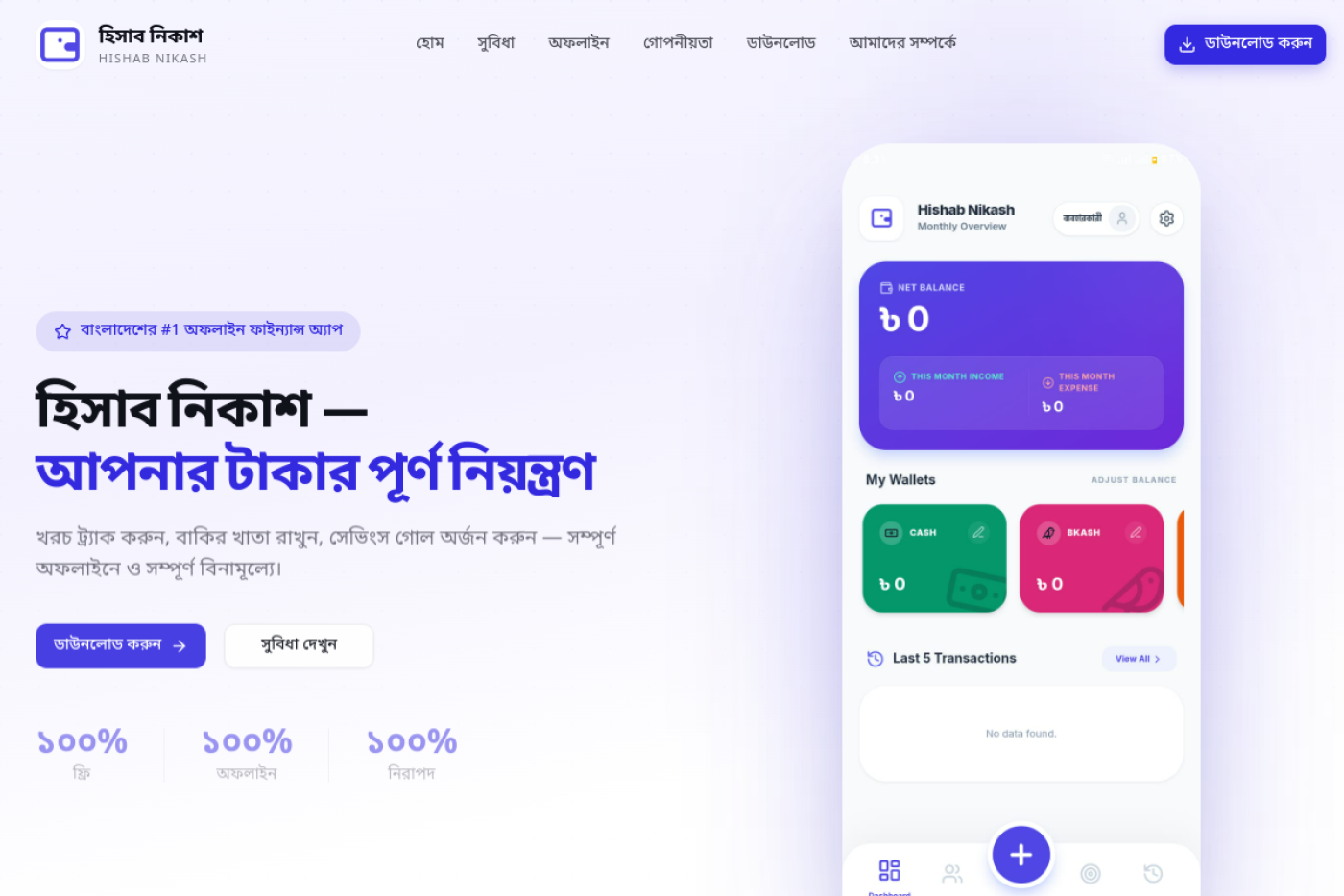 Hishab Nikash — হিসাব নিকাশ