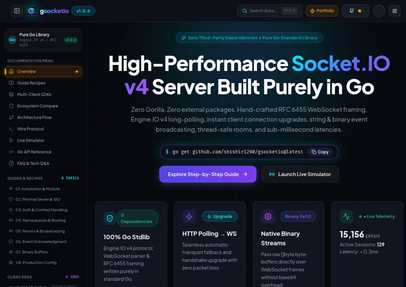 gsocket.io project preview