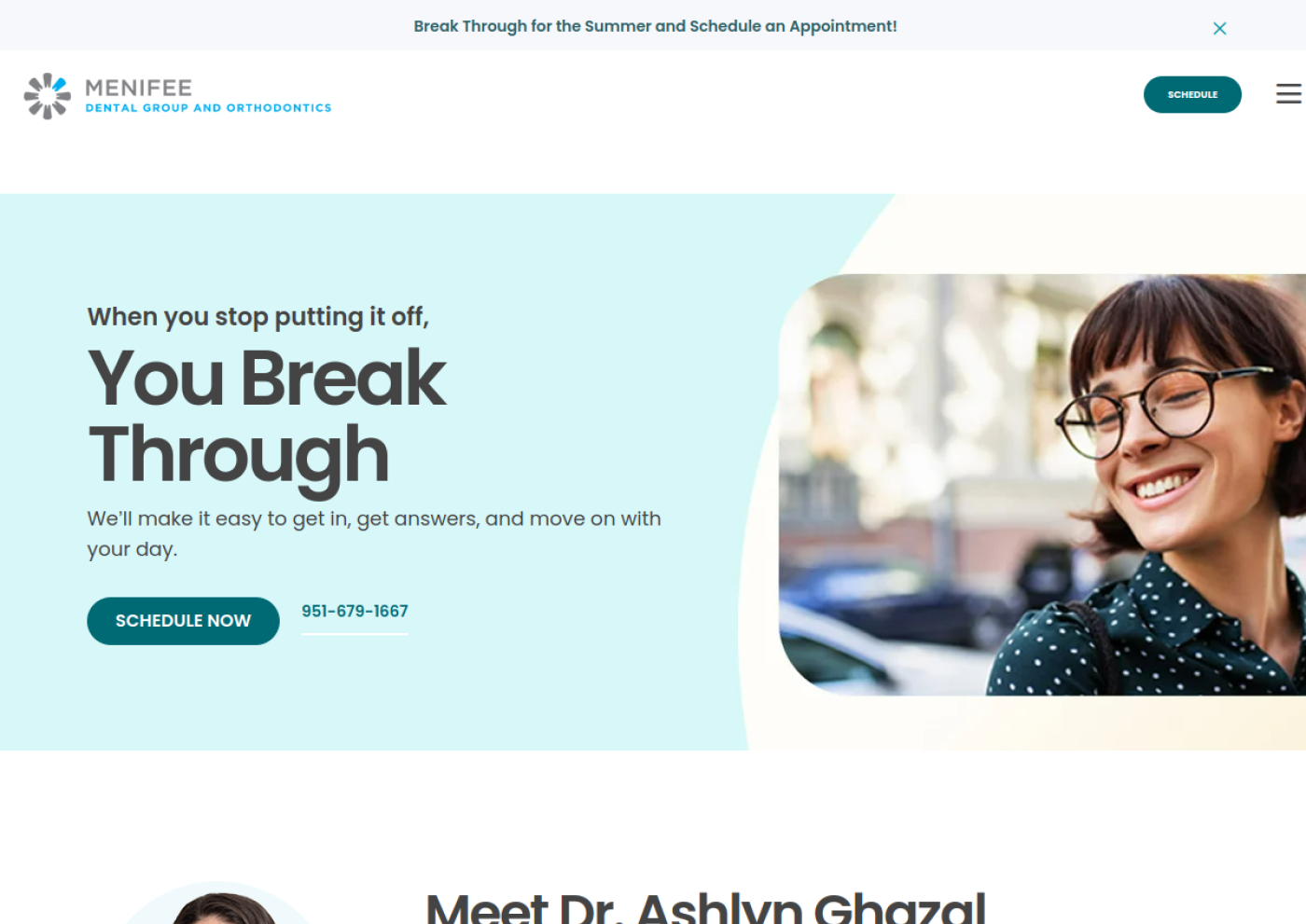 Menifee Dental Group and Orthodontics official dental office website in Menifee, California