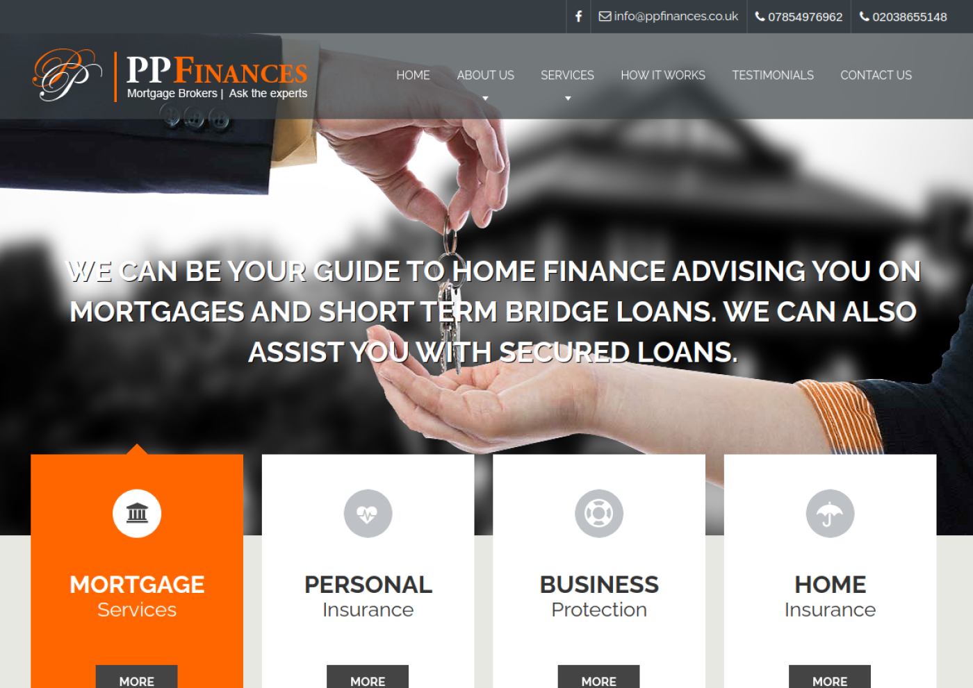 PP Finances website screenshot