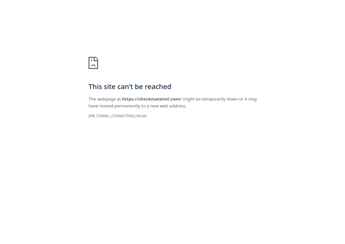 Checkmate International website screenshot