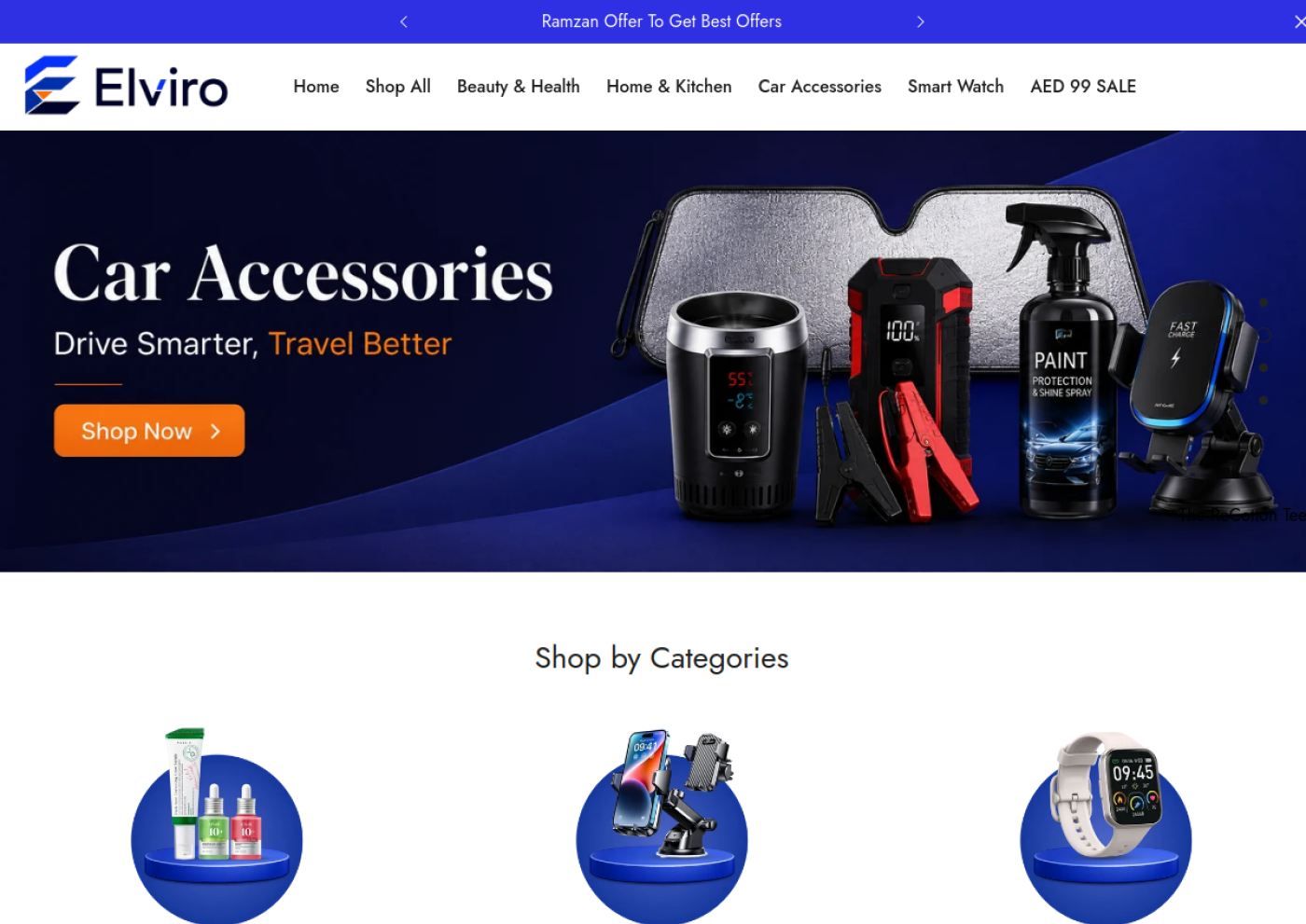 Elviro website preview