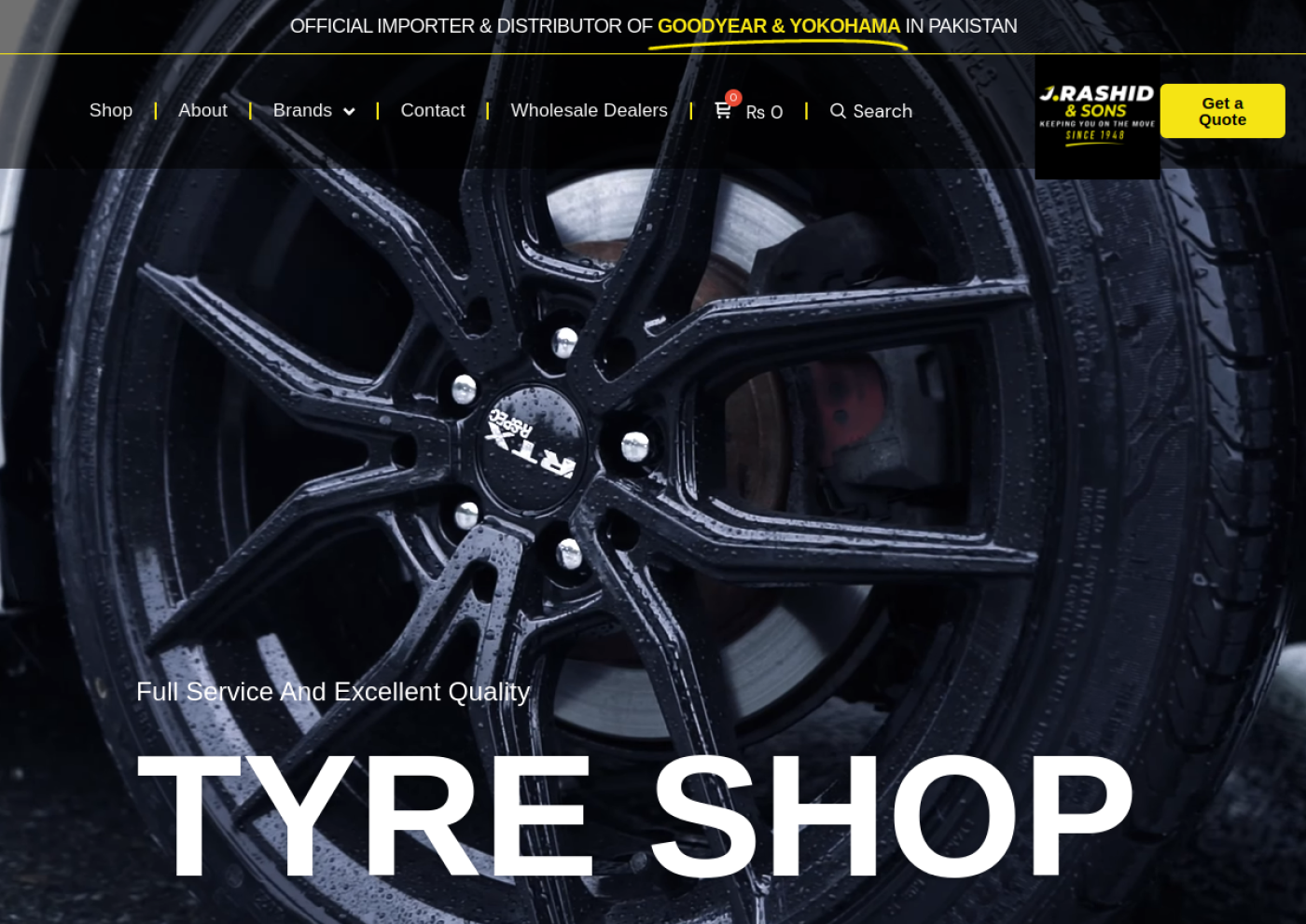 J. Rashid & Sons website preview
