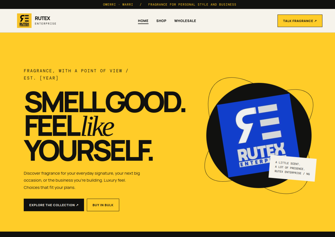 Rutex Enterprise website preview