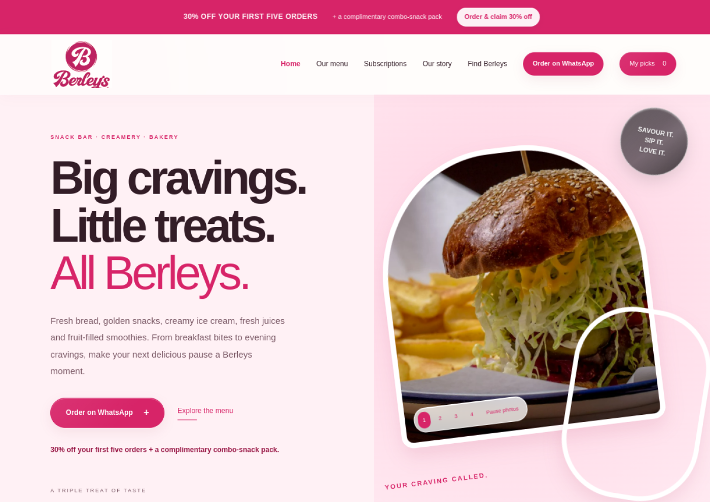 The Berleys Place website preview