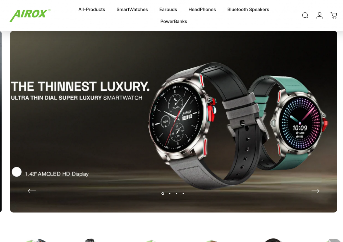 Airox website preview