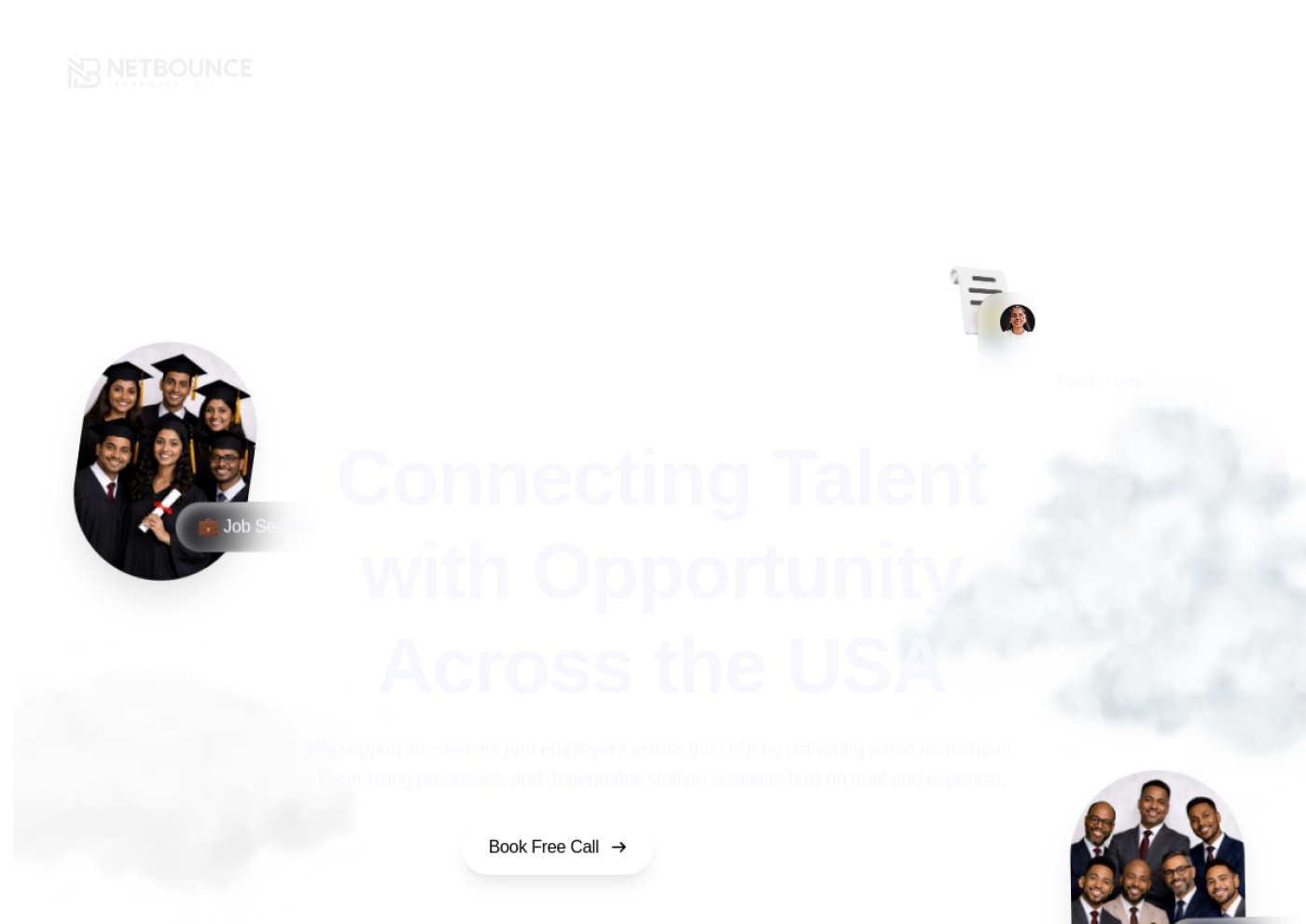 NetBounce Placement website screenshot