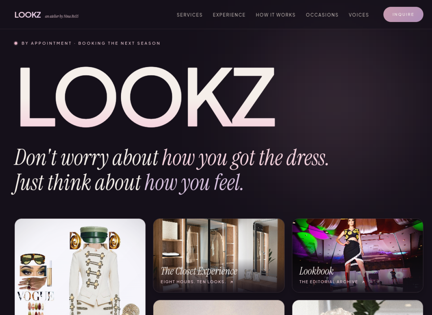 LOOKZ interface preview