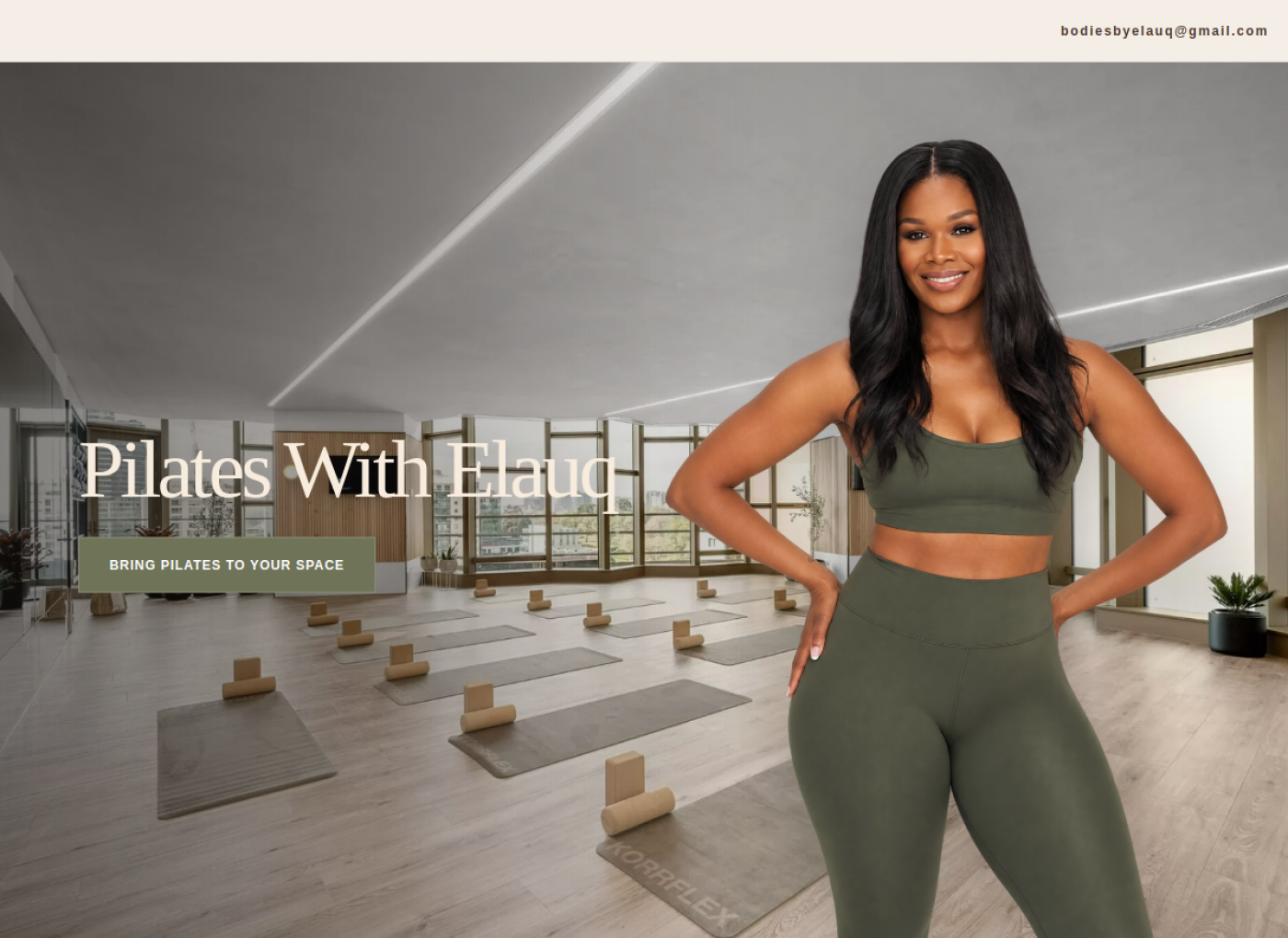 Pilates With Elauq website preview