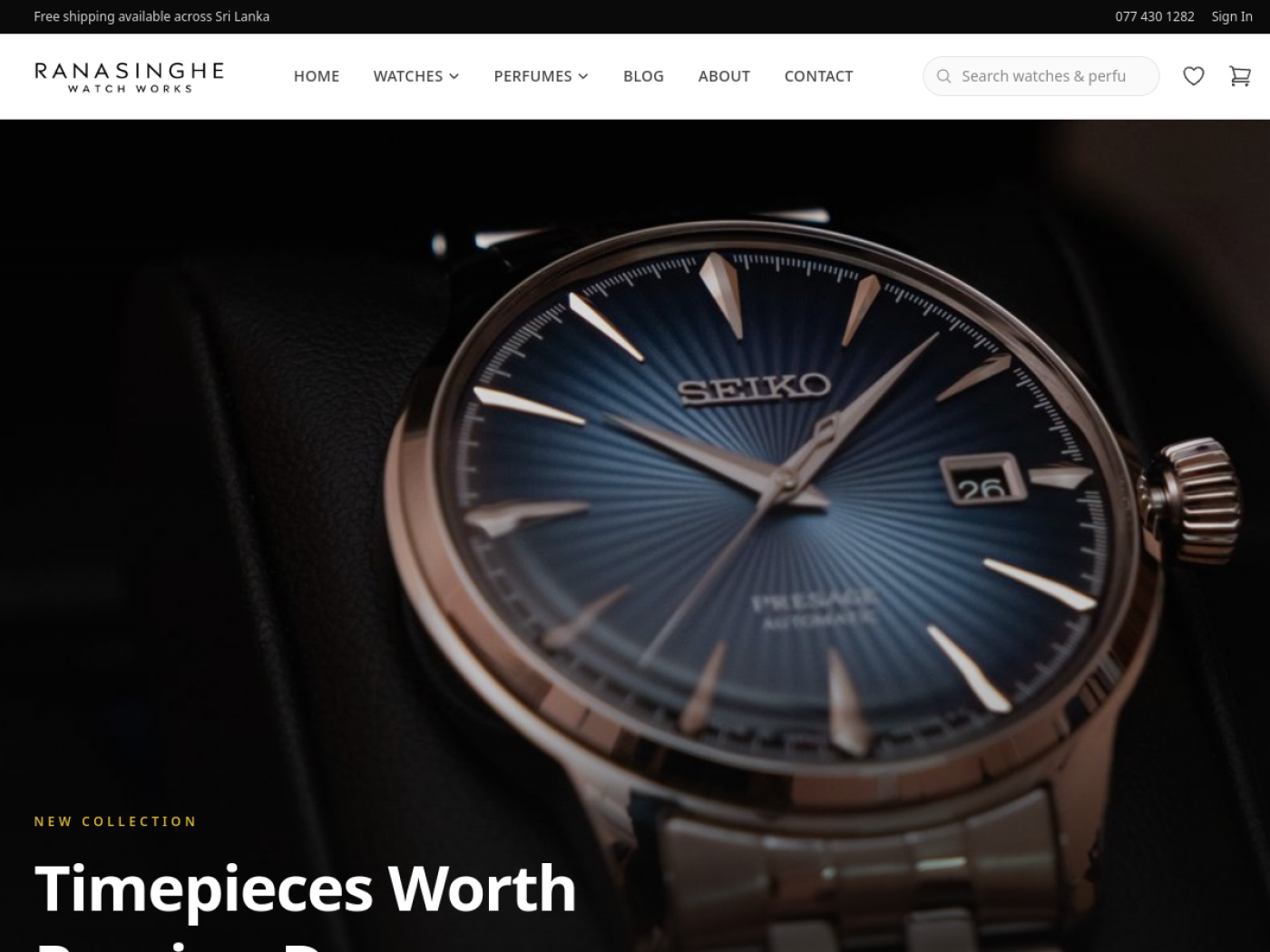 Ranasinghe Watch Works screenshot