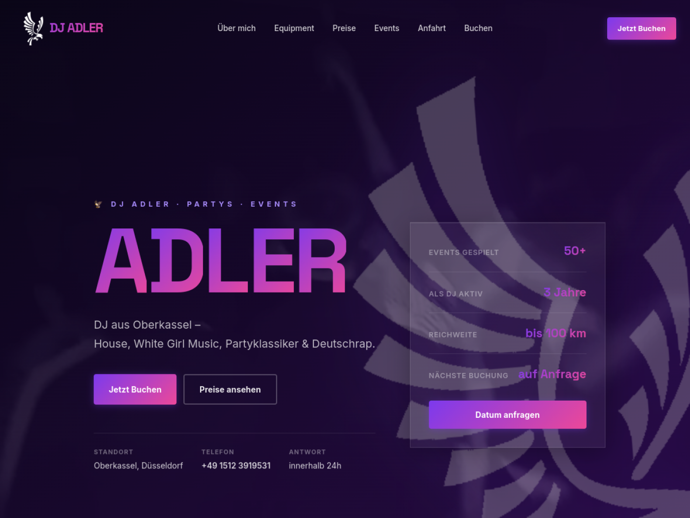 Website Lorenz DJ