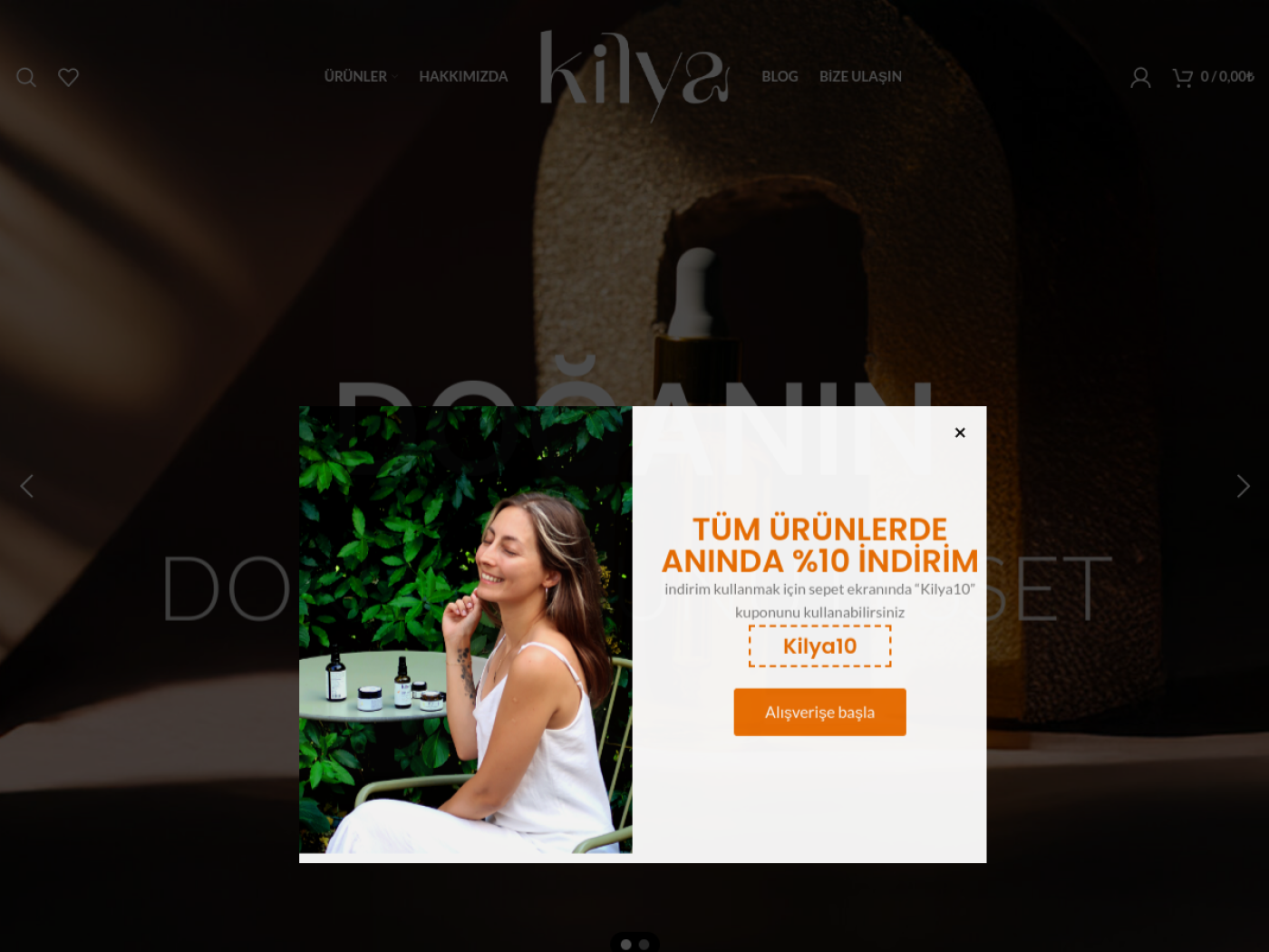Kilya Aromatherapy e-ticaret web tasarım projesi