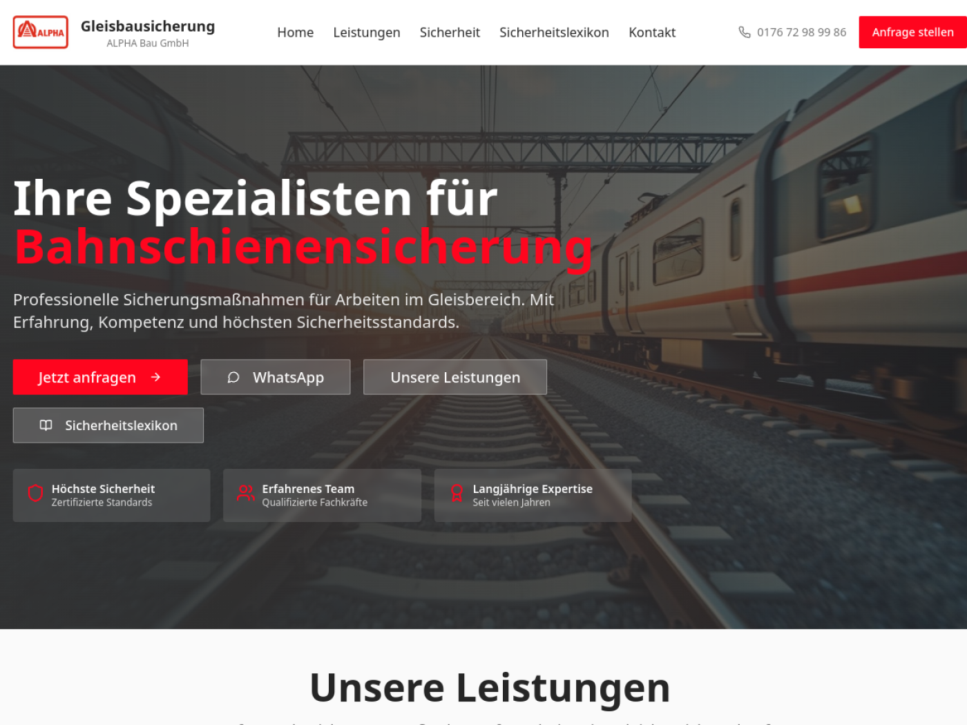 Rail construction & track safety
