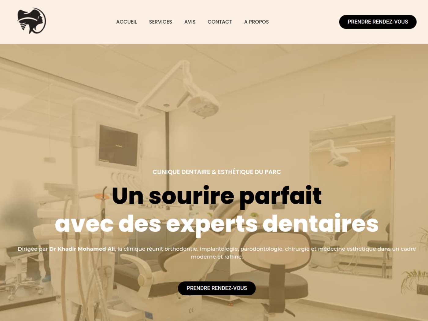 Aperçu du site Clinique Dentaire du Parc