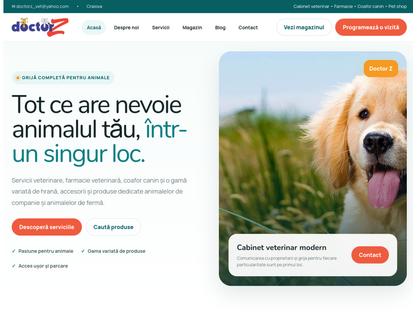 Preview site Doctor Z Vet
